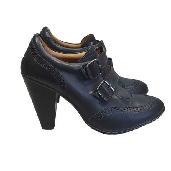 Euro By Sofft Sadira Ankle Leather heels booties shoes sz 11M - Picture 1 of 13